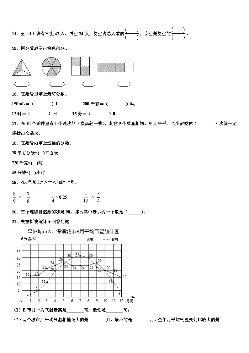 苏州市相城区2022-2023学年六年级数学第二学期期末联考试题含解析02