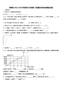 绥棱县2022-2023学年数学六年级第二学期期末质量检测模拟试题含解析