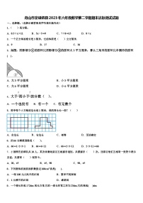 舟山市定嵊泗县2023年六年级数学第二学期期末达标测试试题含解析