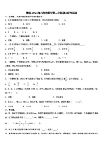 萧县2023年六年级数学第二学期期末联考试题含解析