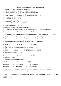 西乡县2023年数学六下期末质量检测试题含解析