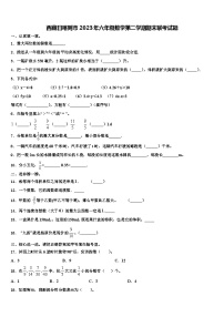 西藏日喀则市2023年六年级数学第二学期期末联考试题含解析