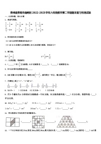 贵州省贵阳市南明区2022-2023学年六年级数学第二学期期末复习检测试题含解析