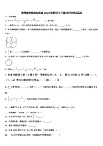 贵州省贵阳市息烽县2023年数学六下期末综合测试试题含解析