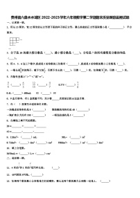 贵州省六盘水水城区2022-2023学年六年级数学第二学期期末质量跟踪监视试题含解析