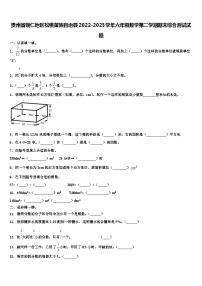 贵州省铜仁地区松桃苗族自治县2022-2023学年六年级数学第二学期期末综合测试试题含解析