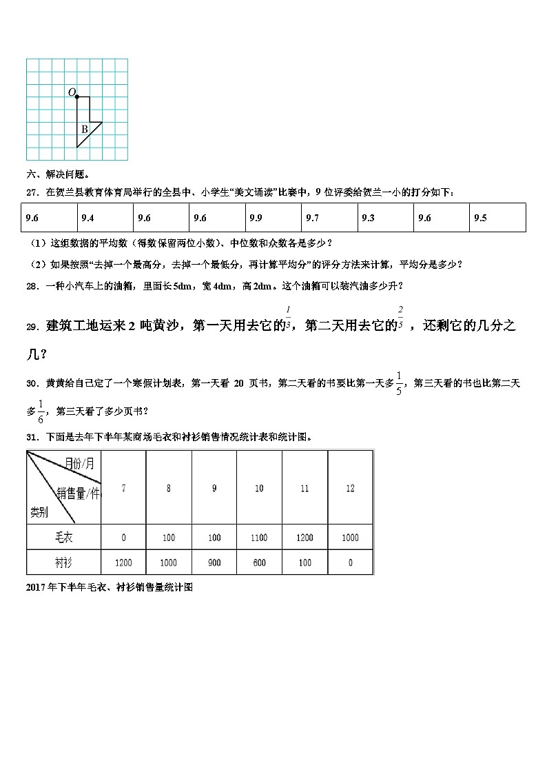 贵州省遵义市仁怀市年2022-2023学年数学六年级第二学期期末达标检测模拟试题含解析第3页