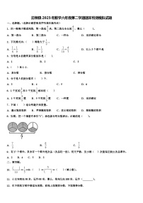 边坝县2023年数学六年级第二学期期末检测模拟试题含解析