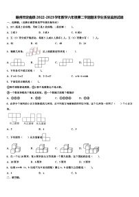 赣州市定南县2022-2023学年数学六年级第二学期期末学业质量监测试题含解析