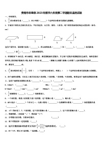 贵阳市息烽县2023年数学六年级第二学期期末监测试题含解析