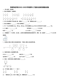 贺州市昭平县2022-2023学年数学六下期末达标检测模拟试题含解析