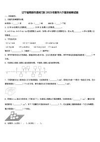 辽宁省阜新市清河门区2023年数学六下期末调研试题含解析