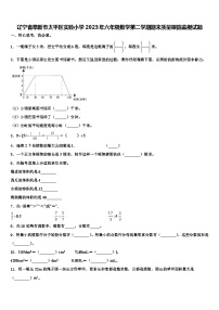 辽宁省阜新市太平区实验小学2023年六年级数学第二学期期末质量跟踪监视试题含解析