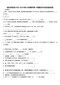 通化市通化县2022-2023学年六年级数学第二学期期末学业质量监测试题含解析