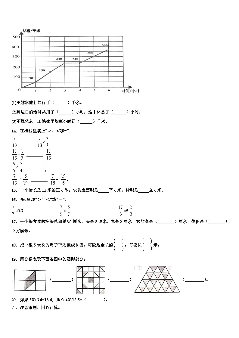 鄢陵县2022-2023学年数学六年级第二学期期末综合测试模拟试题含解析第2页