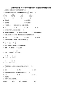 郑州市新郑市2023年六年级数学第二学期期末调研模拟试题含解析