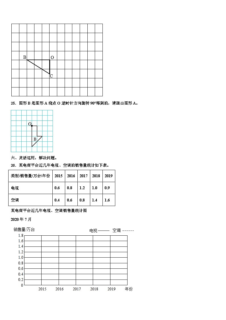 铜仁地区江口县2022-2023学年数学六年级第二学期期末学业质量监测试题含解析03