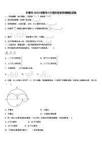 长春市2023年数学六下期末质量检测模拟试题含解析