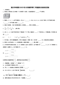 重庆市巫溪县2023年六年级数学第二学期期末达标测试试题含解析