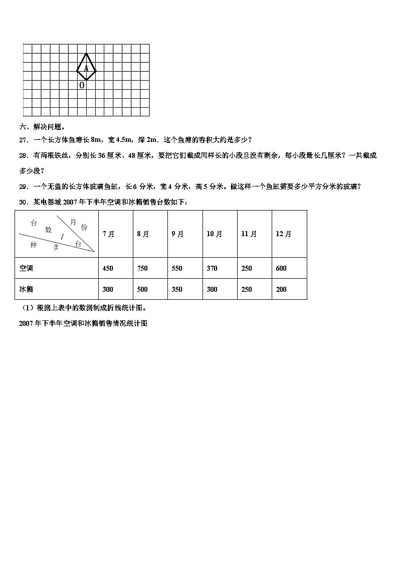 阜阳市太和县2022-2023学年数学六下期末复习检测试题含解析03