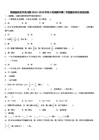 陕西省延安市洛川县2022-2023学年六年级数学第二学期期末综合测试试题含解析