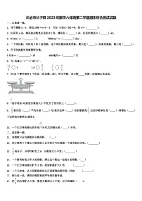 长治市长子县2023年数学六年级第二学期期末综合测试试题含解析