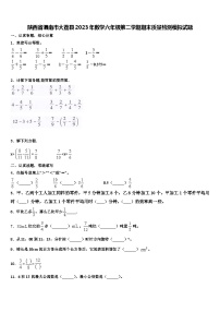 陕西省渭南市大荔县2023年数学六年级第二学期期末质量检测模拟试题含解析