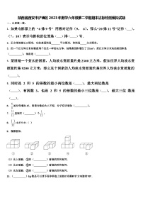 陕西省西安市浐灞区2023年数学六年级第二学期期末达标检测模拟试题含解析