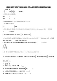 黑龙江省伊春市友好区2022-2023学年六年级数学第二学期期末监测试题含解析