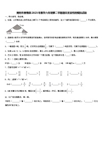 黄冈市黄梅县2023年数学六年级第二学期期末质量检测模拟试题含解析