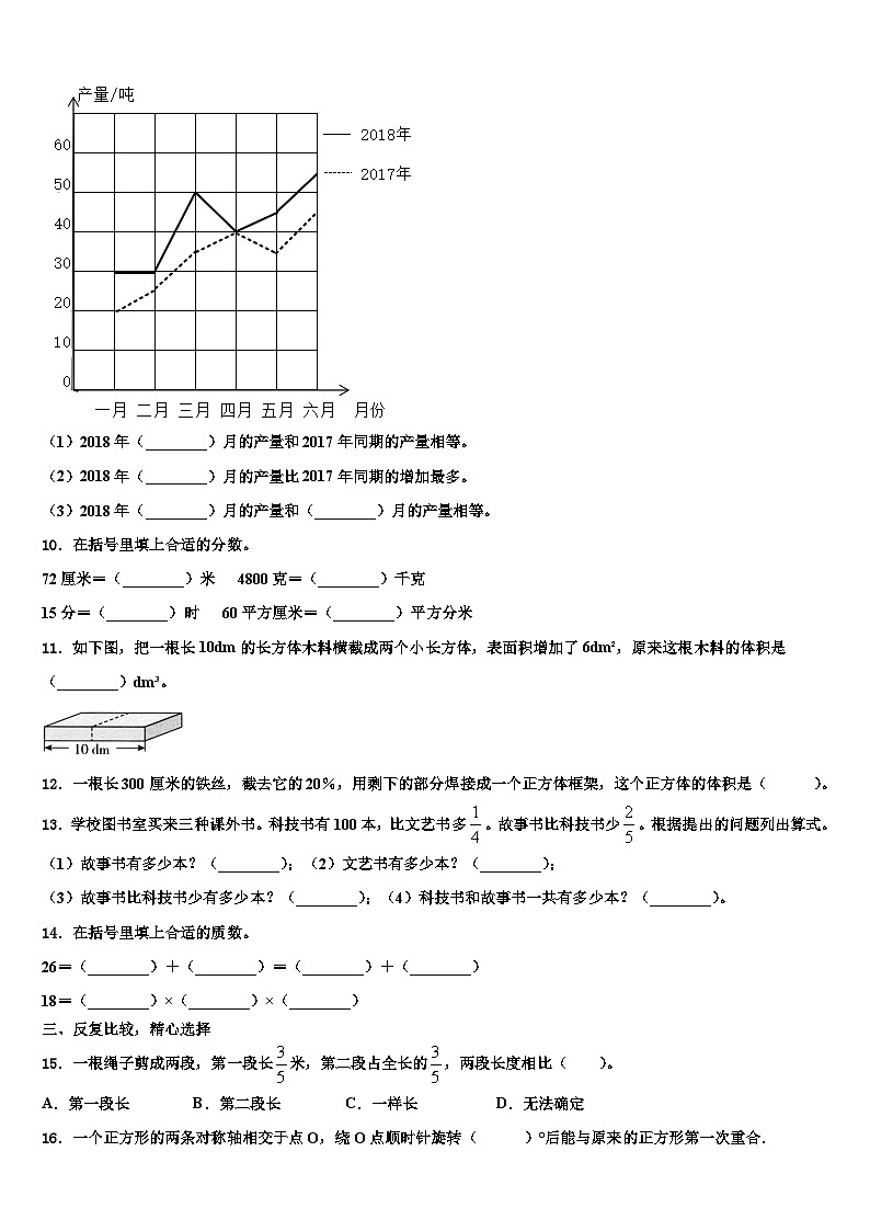 黄冈市黄州区2022-2023学年数学六年级第二学期期末考试模拟试题含解析第2页