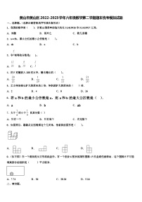 黄山市黄山区2022-2023学年六年级数学第二学期期末统考模拟试题含解析