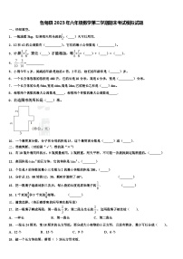 鲁甸县2023年六年级数学第二学期期末考试模拟试题含解析