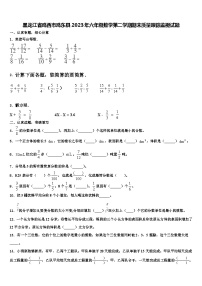 黑龙江省鸡西市鸡东县2023年六年级数学第二学期期末质量跟踪监视试题含解析