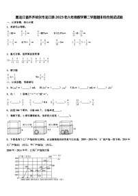 黑龙江省齐齐哈尔市龙江县2023年六年级数学第二学期期末综合测试试题含解析