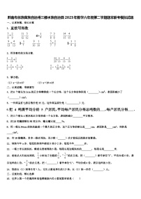 黔南布依族苗族自治州三都水族自治县2023年数学六年级第二学期期末联考模拟试题含解析