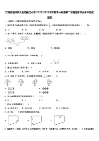 甘肃省临洮县太石镇南门小学2022-2023学年数学六年级第二学期期末学业水平测试试题含解析