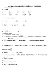 玛多县2023年六年级数学第二学期期末学业水平测试模拟试题含解析