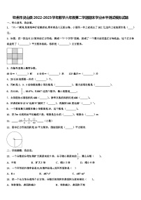 钦州市灵山县2022-2023学年数学六年级第二学期期末学业水平测试模拟试题含解析