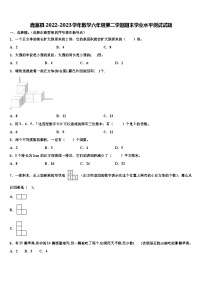 鹿寨县2022-2023学年数学六年级第二学期期末学业水平测试试题含解析