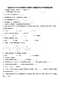 马山县2022-2023学年数学六年级第二学期期末学业水平测试模拟试题含解析