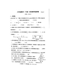 浙江省嘉兴市平湖市2022-2023学年六年级下学期期末素养监测数学试题