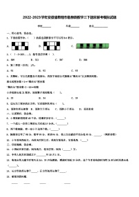 2022-2023学年安徽省阜阳市临泉县数学三下期末联考模拟试题含解析