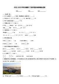 2022-2023学年安图县三下数学期末调研模拟试题含解析