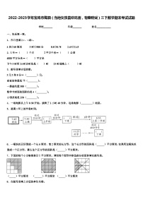 2022-2023学年宝鸡市陇县（当地女孩喜欢吃面，有秦腔戏）三下数学期末考试试题含解析