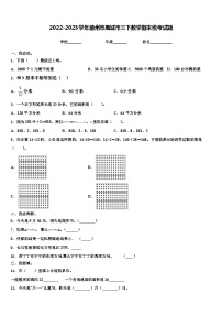 2022-2023学年德州市禹城市三下数学期末统考试题含解析