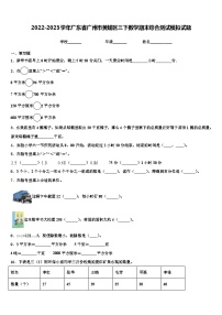 2022-2023学年广东省广州市黄埔区三下数学期末综合测试模拟试题含解析