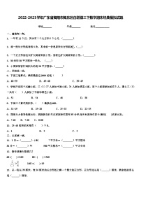 2022-2023学年广东省揭阳市揭东区白塔镇三下数学期末经典模拟试题含解析