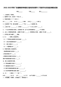 2022-2023学年广东省揭阳市榕城区空港经济区数学三下期末学业质量监测模拟试题含解析