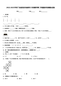 2022-2023学年广东省茂名市高州市三年级数学第二学期期末检测模拟试题含解析